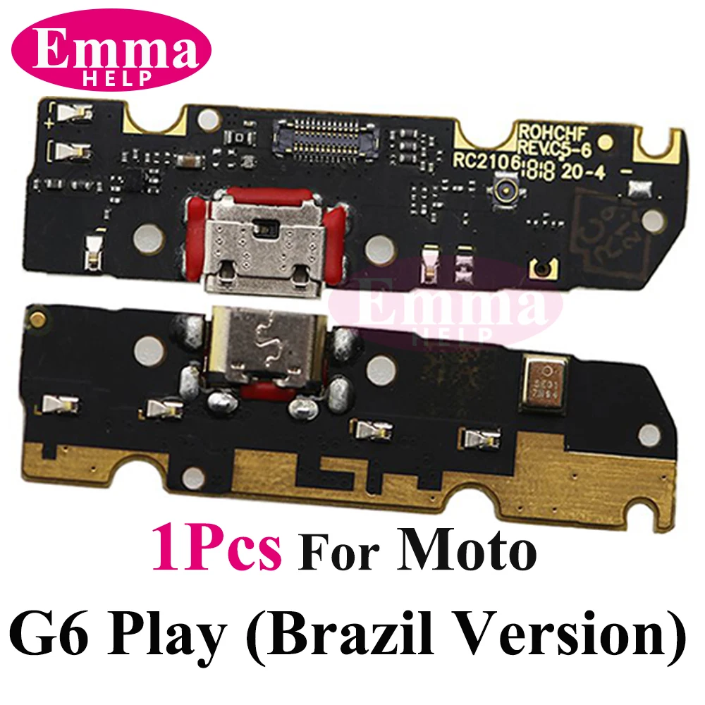 USB Charging Port for Moto E4 Plus US E6S G6 G7 Play G8 G9 Power G10 One Action One Vision Charger Dock Connector Flex Board