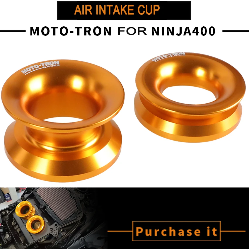 

MOTO-TORN Air Filter Universal TypeFor Kawasaki Ninja400 Z400 Motorcycle High flow air intake cup airbox Accessories