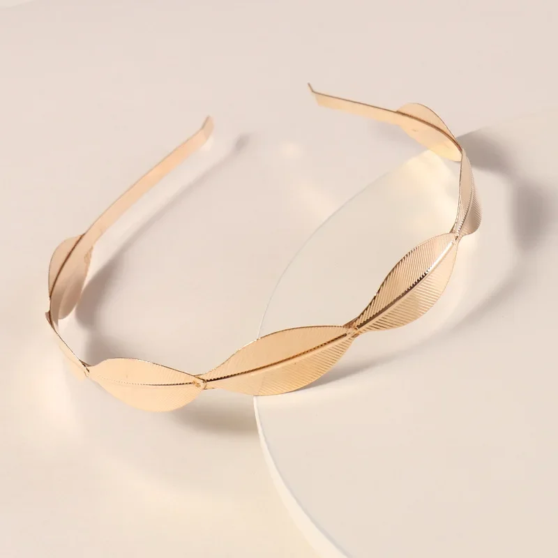 2021 New Fashion Retro Hair Bands For Women Wedding Metal Gold Leaf Butterfly Hair Headbands Girls Bride Hair Accessories