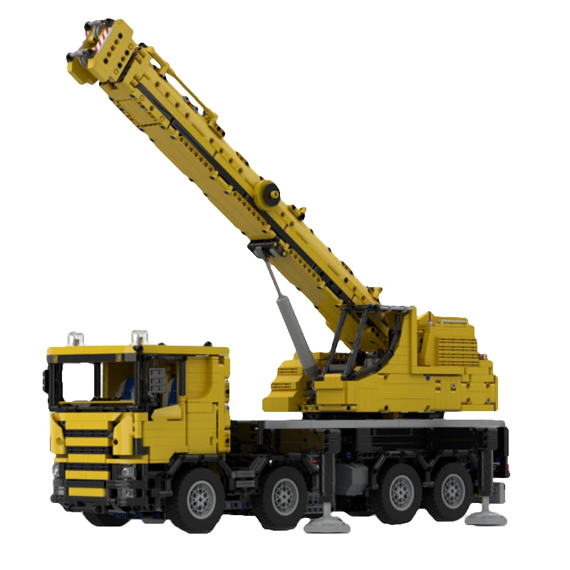 4041 PCS transport truck mounted crane MOC Customize Modular Building Block Popular Design Creative DIY Boys Assembly Toy Gift