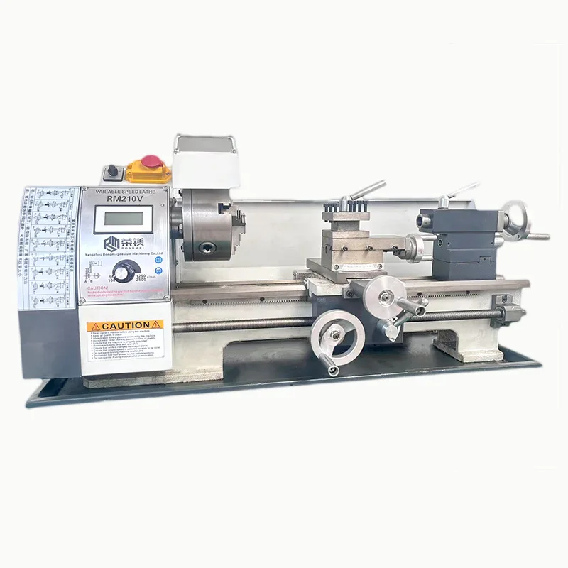 VM210V Domestic Compact Metal Mini Educational Multi-Function Lathe Micro Machine Tool 1100W