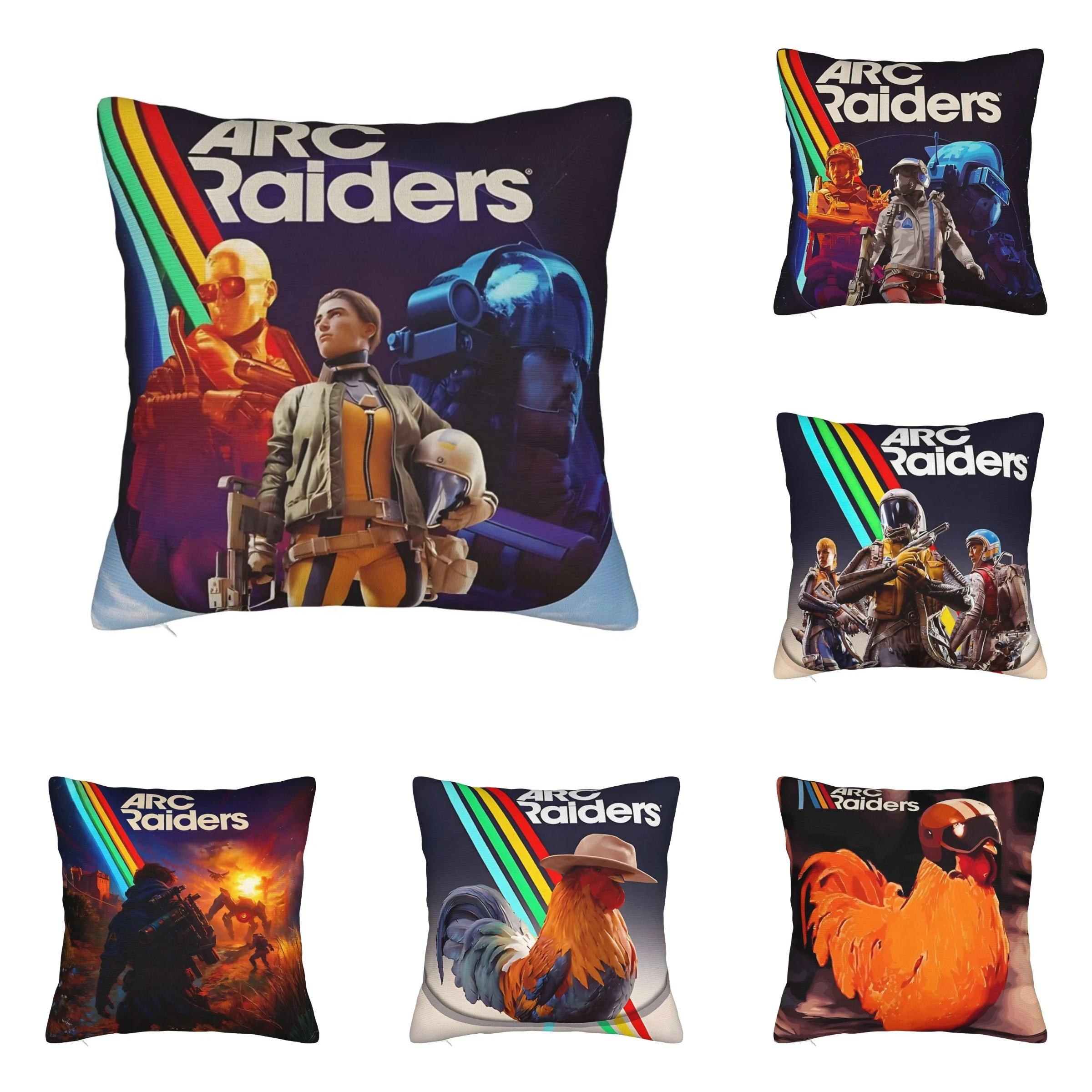 ARC Raiders Pillowcase Polyester Cushion Cover Decorative Gaming Pillow Case Cover Home Square 40X40cm