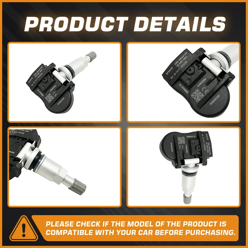 Car Tire Pressure Monitoring Sensor For Mini F56 F55 2013- Mini Countryman F60 2015- TPMS Mini Clubman F54 Mini Cabrio F57 2014-