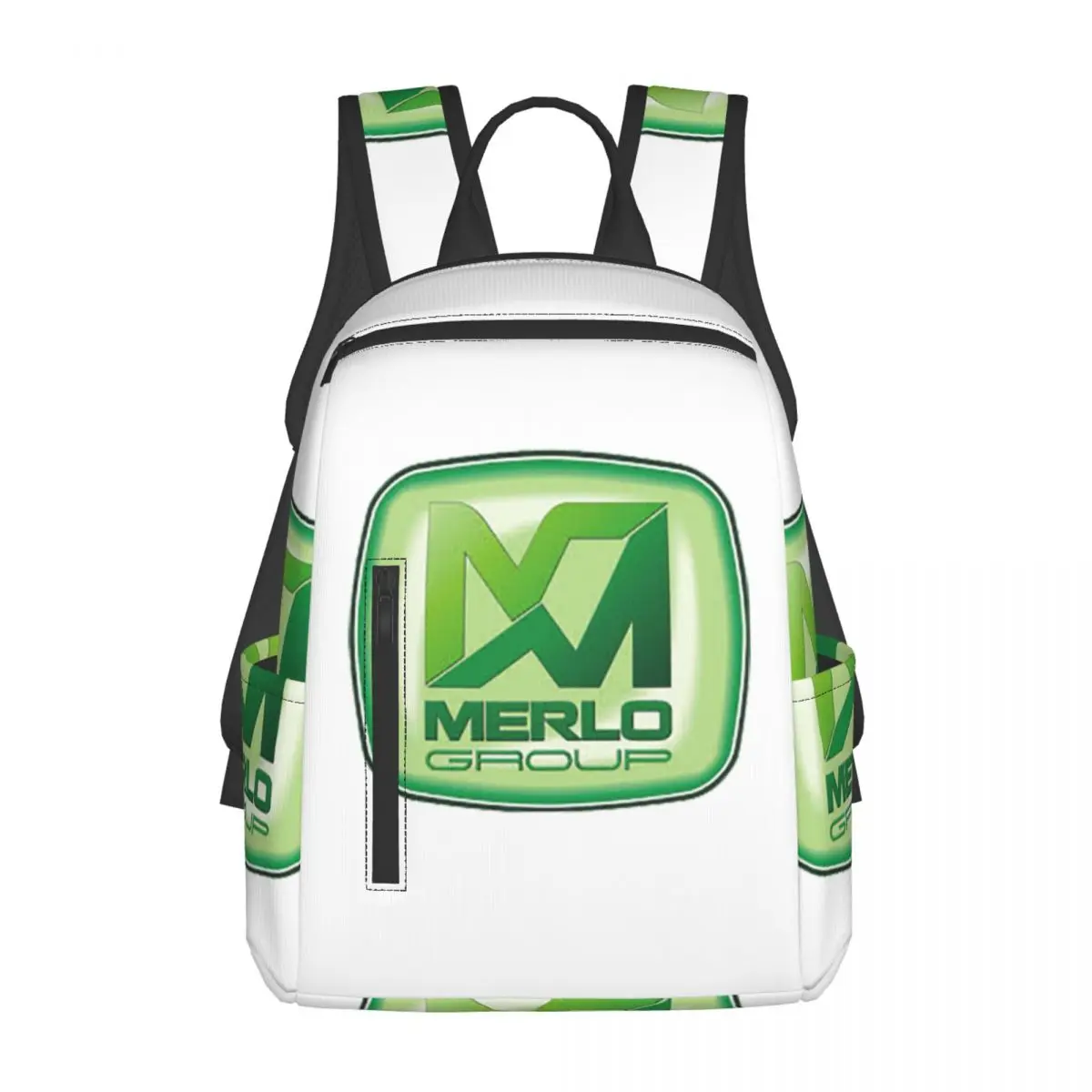 

Merlo Logo Backpack Daypack Large Capacity Children BookBag School Bag Shoulder Bags for Men Women