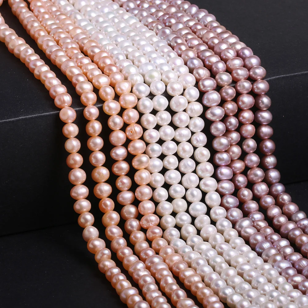 AAA 100% natural freshwater pearls High quality round loose spacer beads for Jewelry Making DIY Necklace Bracelet Accessories