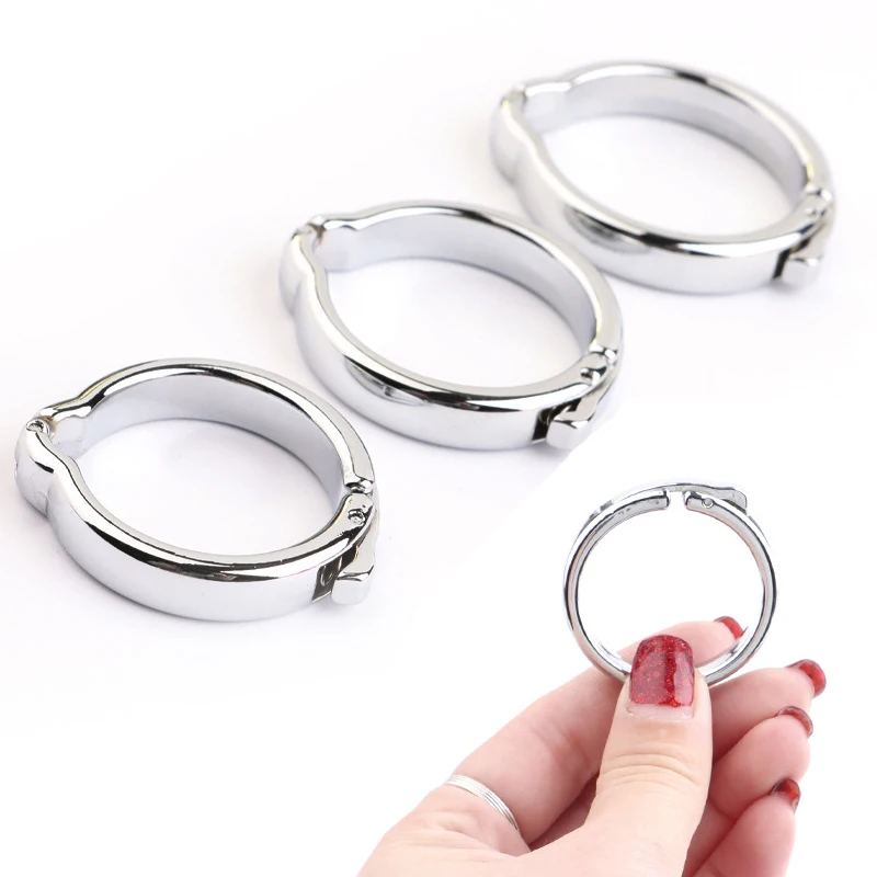 Metal Penis Ring for Men Physiotherapy Foreskin Correction Cock Ring Male Circumcision Erection Cockring Delay Ejaculation Toys