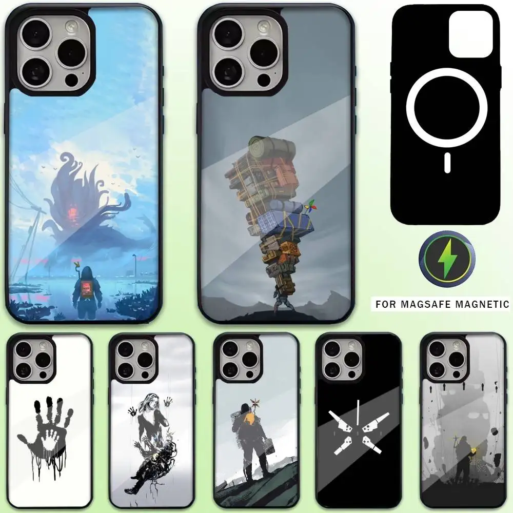 

Game D-Death S-Stranding Phone Case For iPhone17,16,15,14,13,12,11 Plus,Pro Max Magnetic For Magsafe Wireless Charging