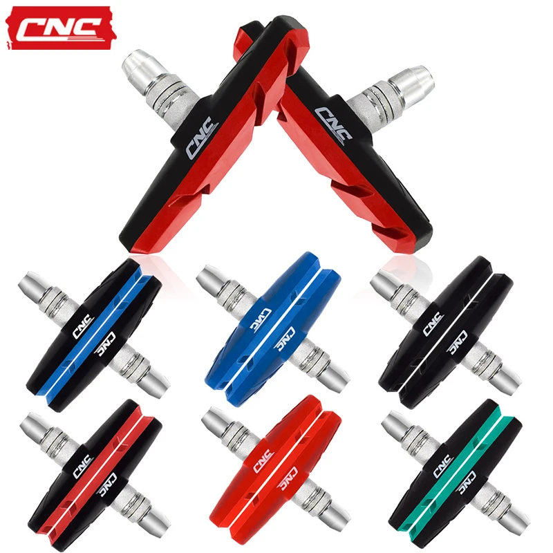 Cnc V Brake Pads Road Mountain Bike Speed Brake Shoe Mtb Bicycle Rubber Horseshoe Mechanical Caliper V-Brake 55 70MM