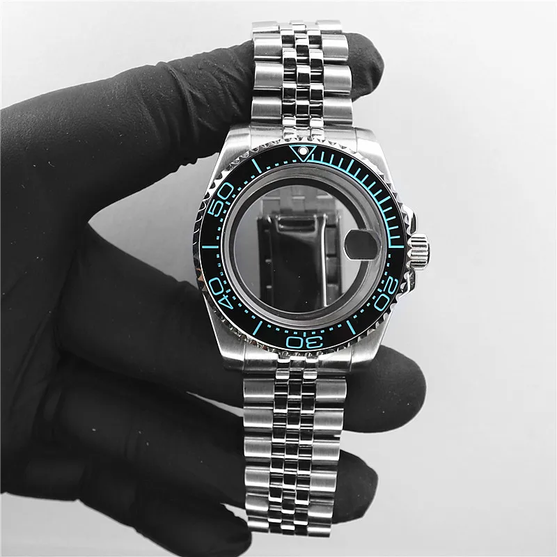 時計ケース用研磨セラミックベゼルインサート,改造部品,新しいシースタイルベゼルインサート,38mm, 38mm,skx007 mod