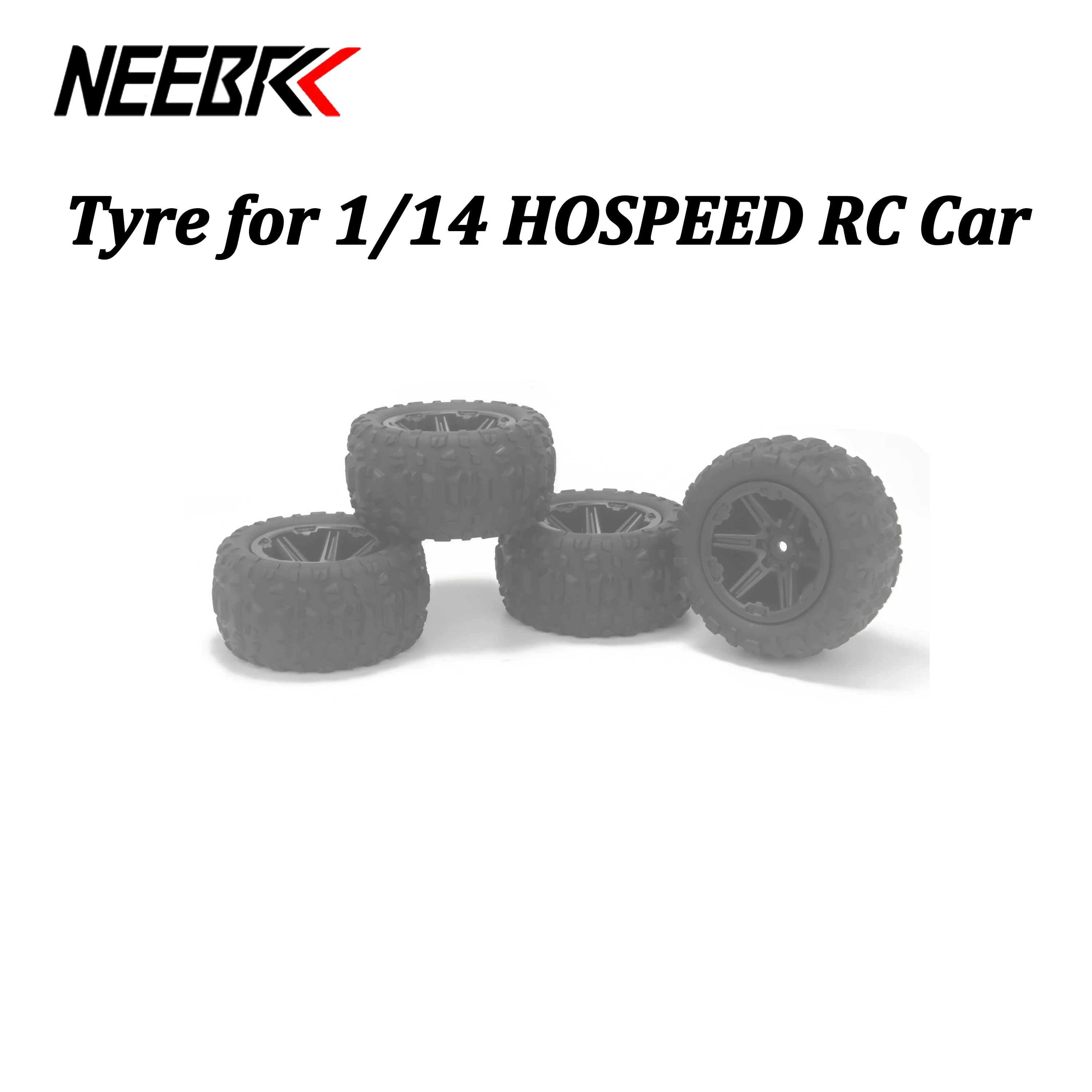 

2/4PCS NEEBRC Desert Tire 85*43mm 12mm Hex Wheel Tyre for 1/14 HOSPEED RC Car Monster Truck Off-Road Buggy DIY Toy Accessories