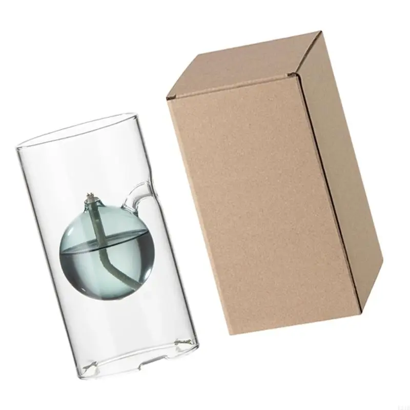 Fuels Refillable Glass Oil Reusables Liquid for Atmospheres Event Use with Liquid Paraffin or Lamp Oil