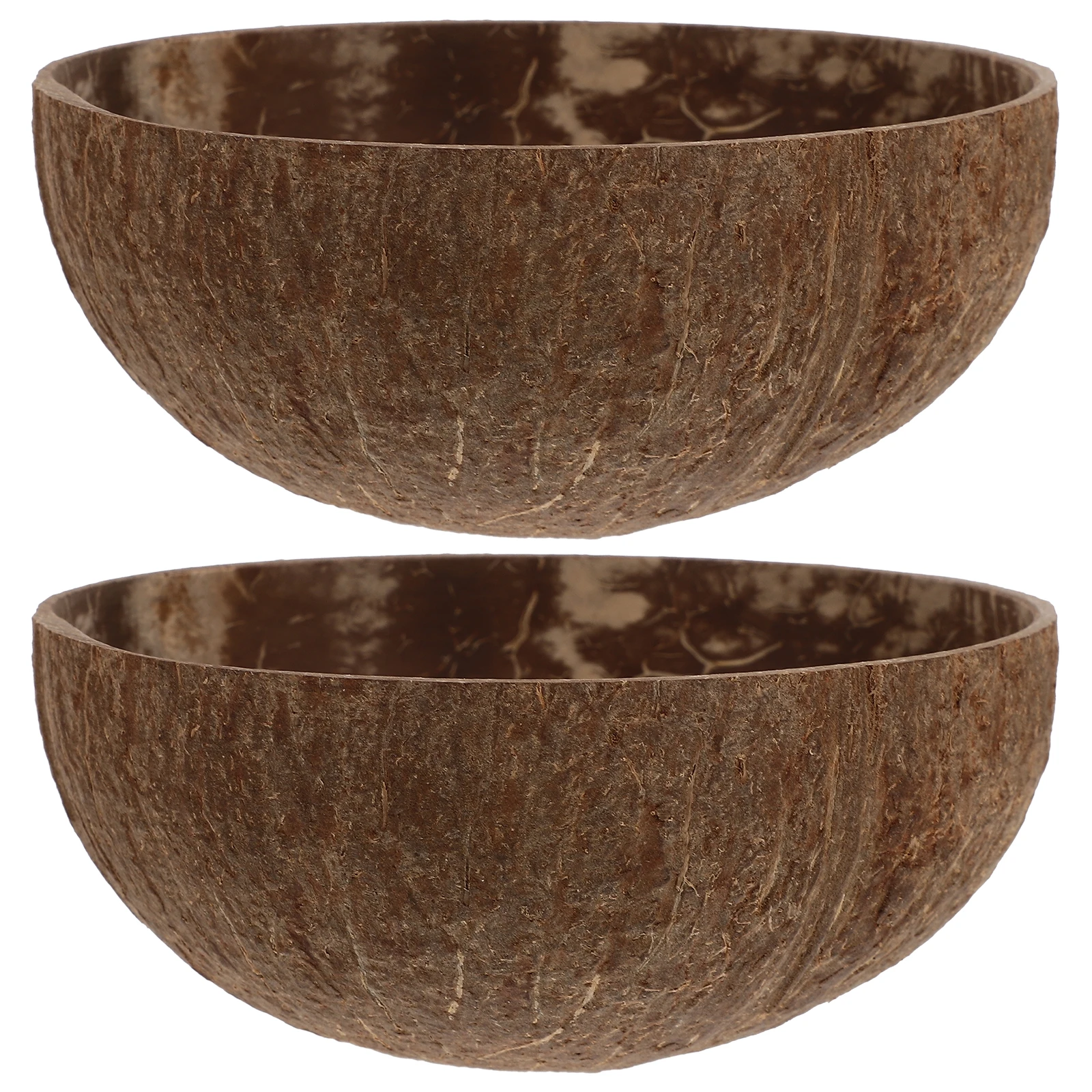 

2 Pcs Coconut Shell Natural Coconuts Food Serving Bowls Small Size Random Kitchen Home Decor Fruit Salad Bowls Party Beach Theme