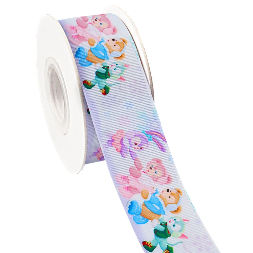 10yards Disney Duffy ShellieMay Pattern Grosgrain Ribbon for Children's Gift Box Packaging