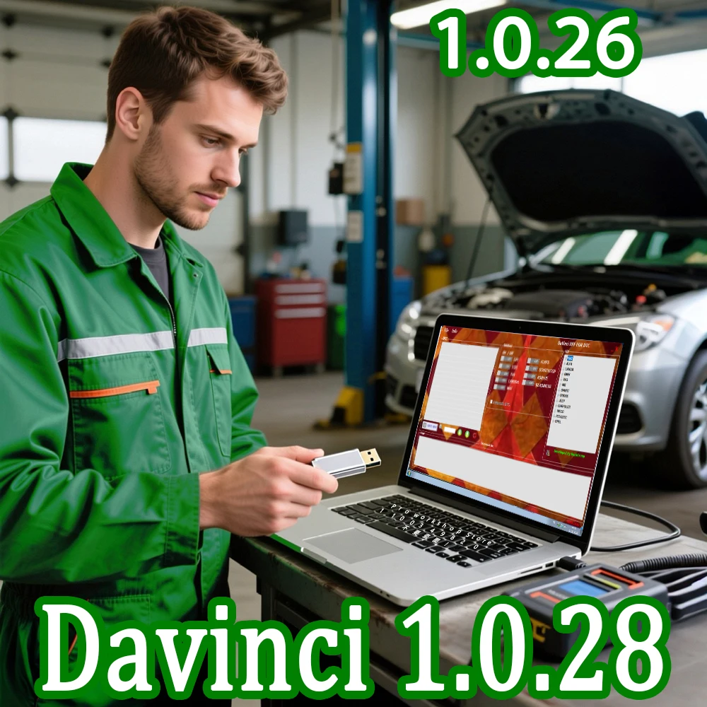 소프트웨어 Davinci 1.0.28 1.026 KESS KTAG ECU 칩 프로그래밍 도구 obd2 스캐너 검사 도구 튜닝 수리 인터페이스 자동차용