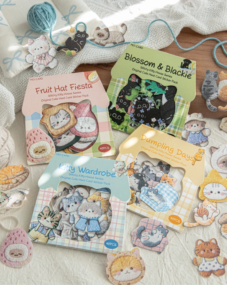 Niedliche Cartoon-Tier-Aufkleber Katze Hund Kawaii Junk Journal Scrapbooking Hobby Bastelbedarf Schneideform Aufkleber Schreibwaren – Detail 23