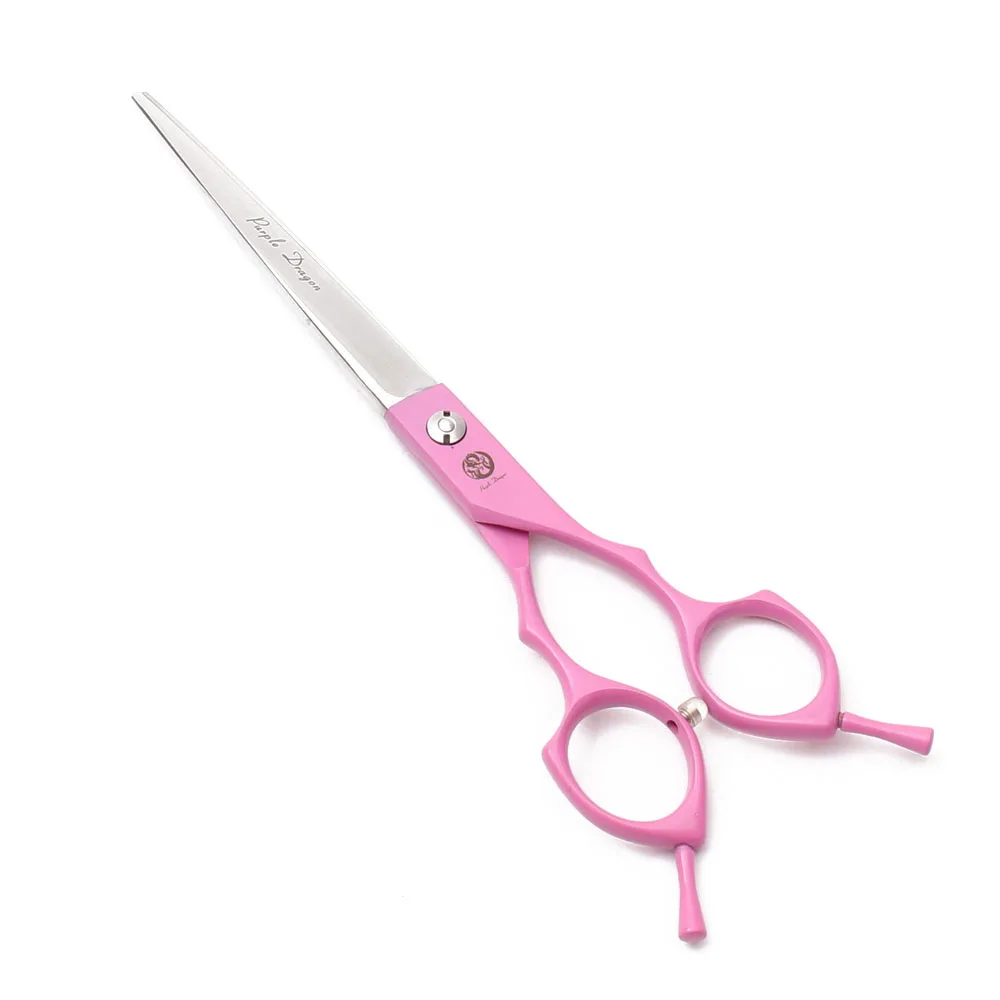 Dog Beauty Scissors Purple Dragon Japan Stainless Pink Pet Chunker Scissors Hairdresser Canine Pets Dogs Accessories Kit Z3009
