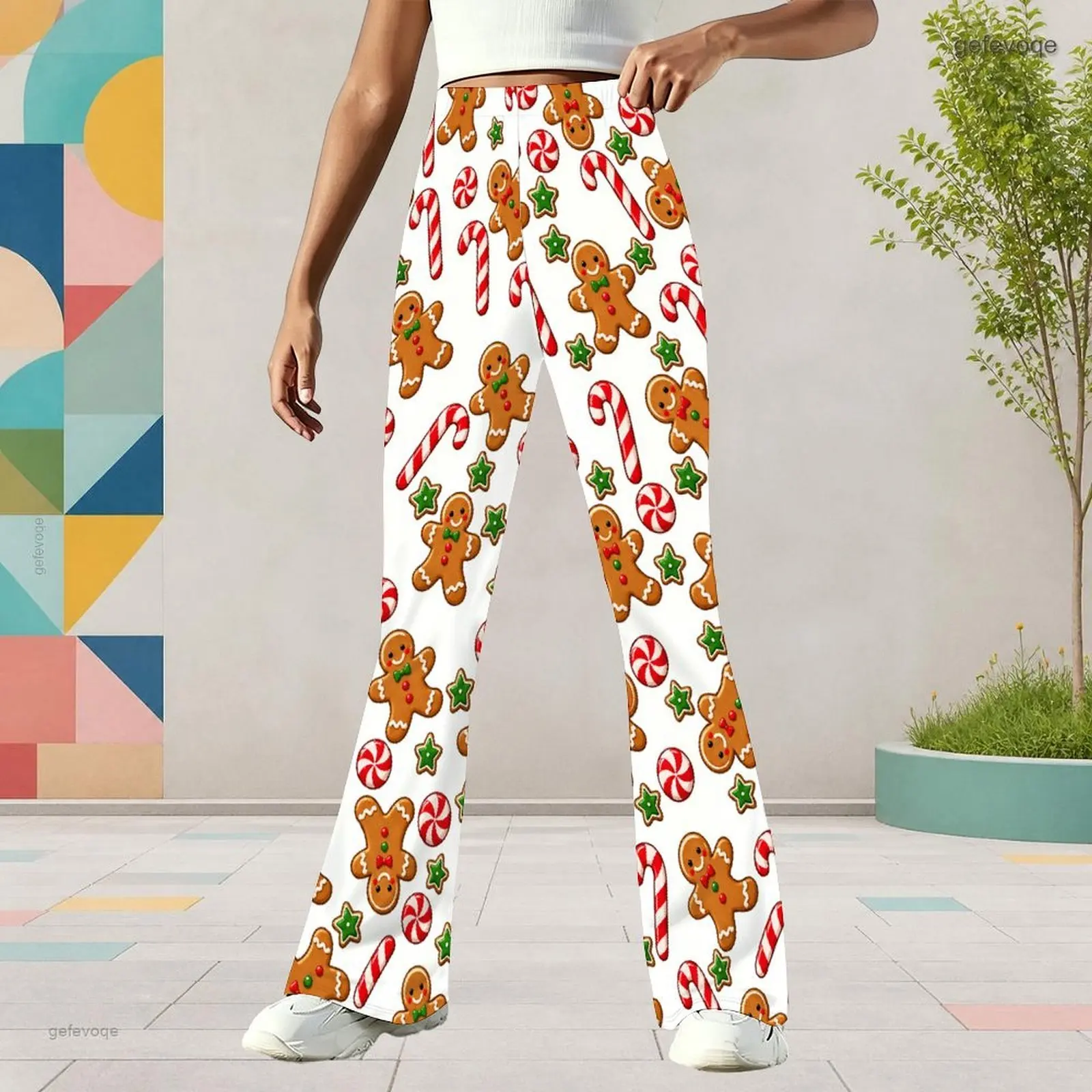 Autumn Graphic Print Girls Flared Pants Cartoon Octopus Children Clothing Halloween Party Wear