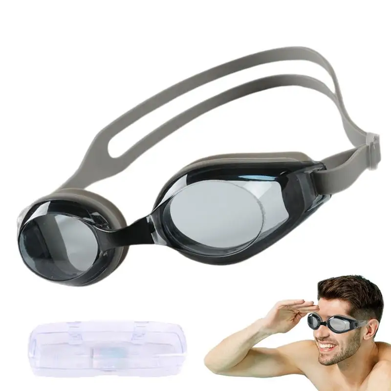 Regulowane okulary pływackie Okulary pływackie o wysokiej rozdzielczości Regulowane dla mężczyzn Letnia zabawa pływacka Okulary ochronne Silikonowe