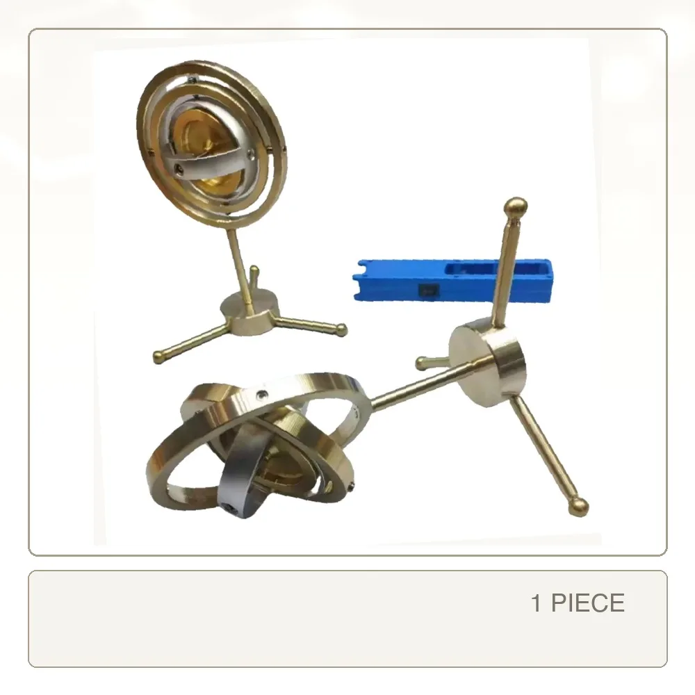 Metal Mechanical Gyroscope Gyro Stabilizer Inertial Demonstration Device Rotary Stress Relief Model Toy for Adults Students