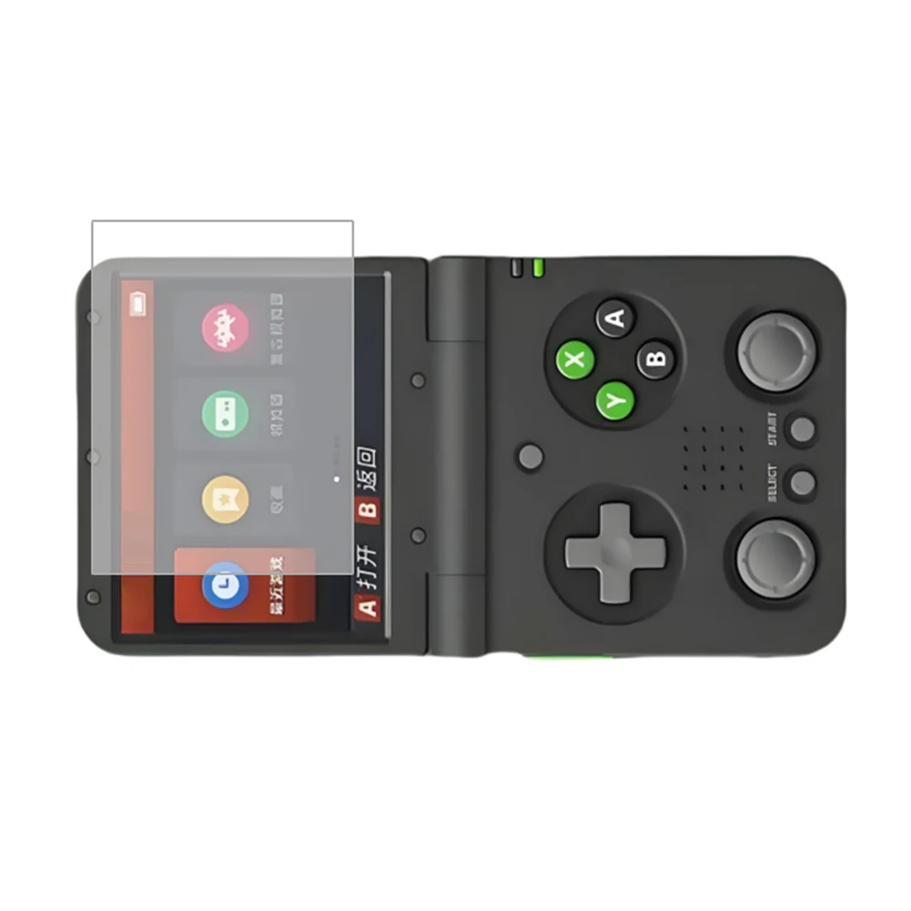 For Miyoo Flip Game Console Screen Protector Film Anti-Scratch Tempered Glass Protective Film 9H Ultra-Clear Game Accessories