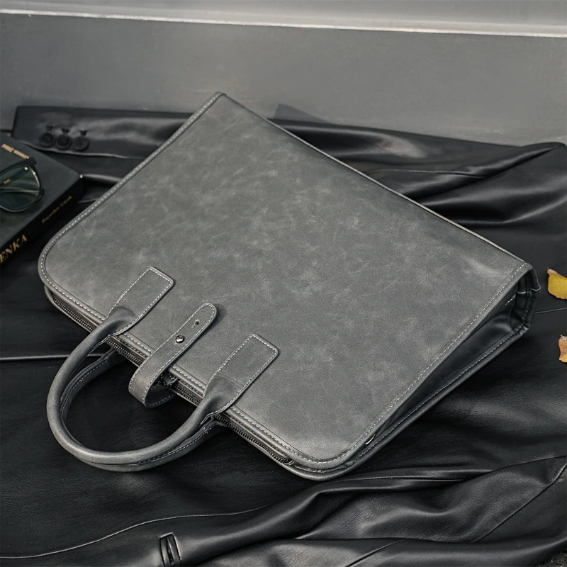 Valigetta da uomo Borsa grande per laptop Tote da uomo in pelle Pu Designer Business Borse a tracolla a spalla Borsa da avvocato 2025 Uomo