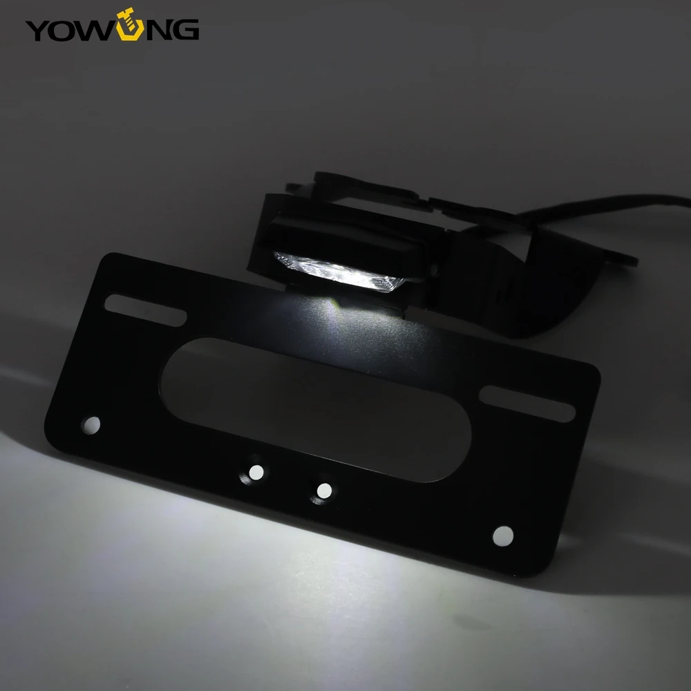 Motorcycle SV 650 ABS SV650X Cafe CNC Rear License Plate Tail Frame Holder Bracket For SUZUKI SV650 2017-2023 SV650X 2018-2023
