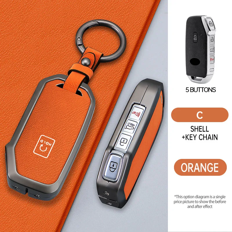 حالة مفتاح السيارة الذكي عن بعد لكيا ، حامل الغطاء ، K5 ، سورينتو ، MQ4 ، سبورتاج ، سيلتوس ، سيد ، نيرو ، ليف ، تيلوريد ، سيراتو ، سول 3 ، المضي قدما