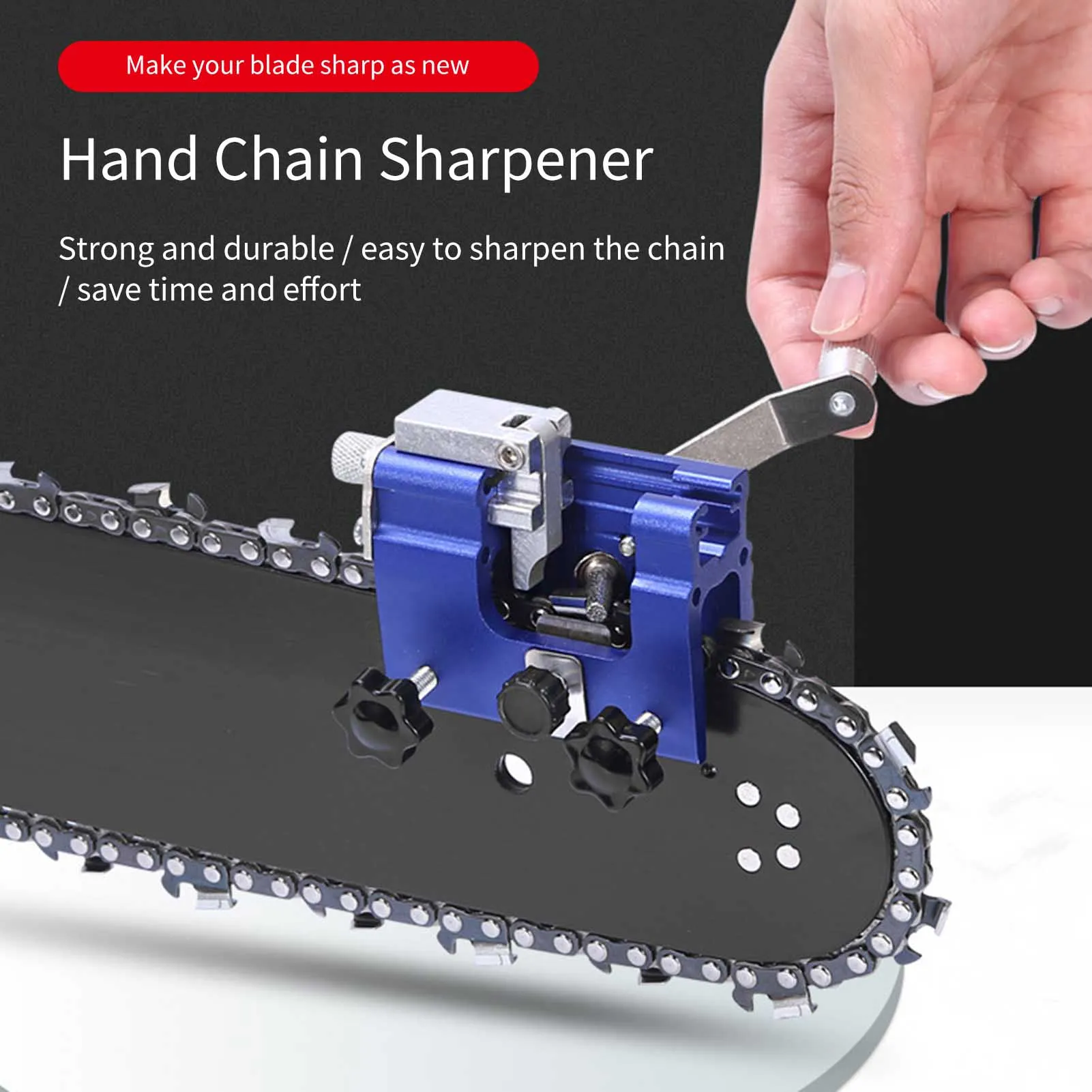 Portable Chainsaw Chain Sharpener Sharpening Jig Woodworking Grinding Tools for All Kinds of Chain Saw Sharpening