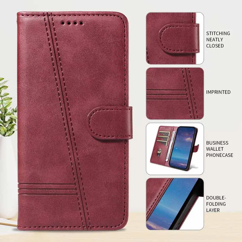 Flip Wallet Case For Redmi Note 13 Pro 12 12S 12C 13C A1 Plus A2 + A3 Leather Card Cover for POCO F6 C65 X6 M6 Pro 4G Phone Case