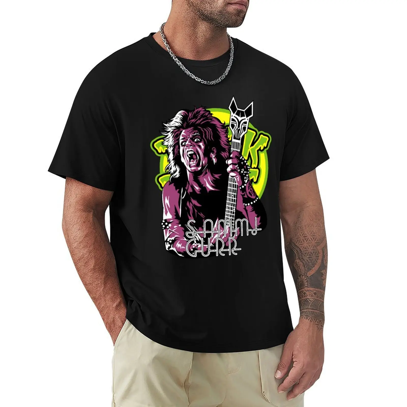 Sammi Curr Lives T-Shirt Basic Comfort Fit T-Shirt for Men