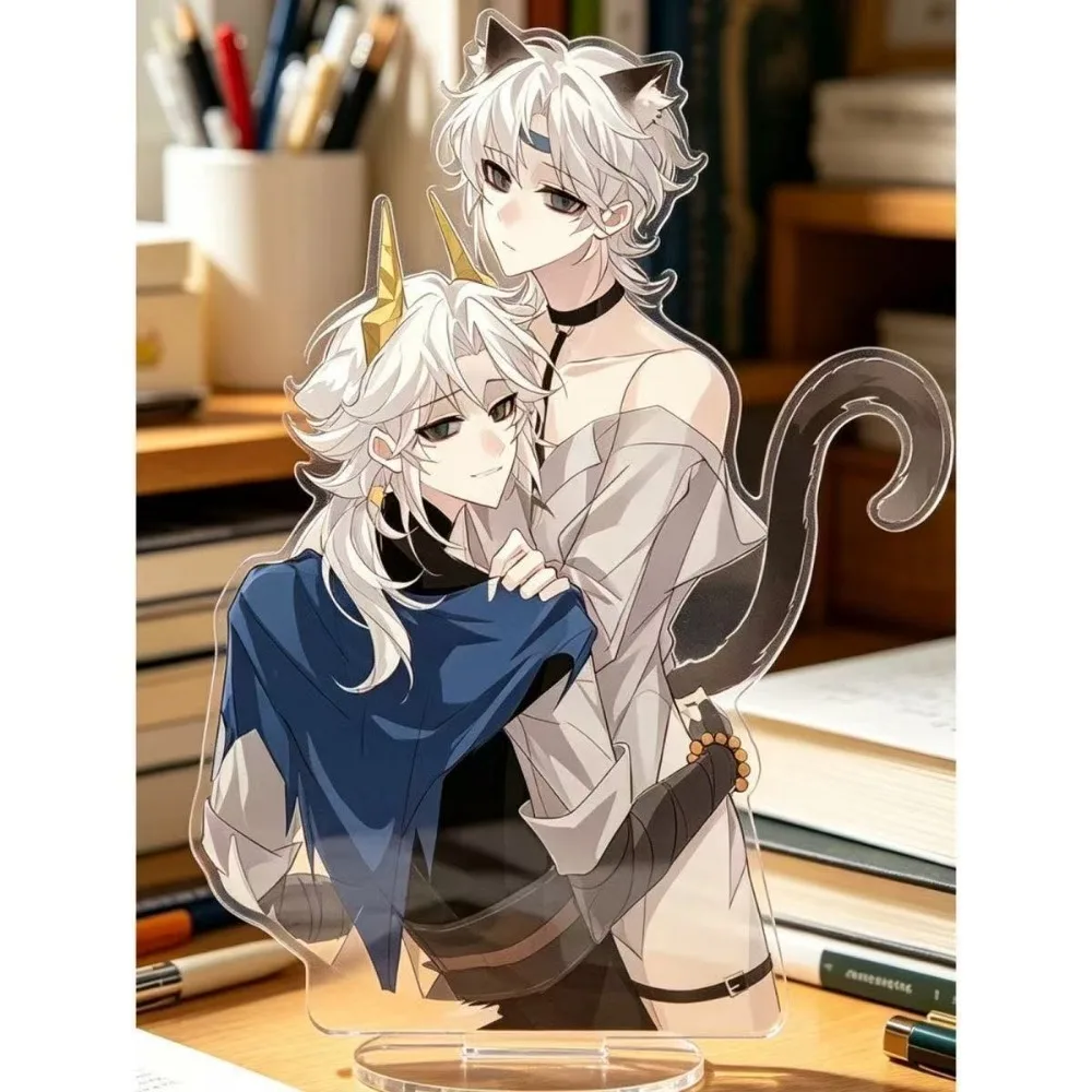 Anime Tomb Busters Peripheral Character Xiaoyao‌ Ling CP ‌‌Standing Sign Desktop Holder Ornament Figurine Miniature Keychain