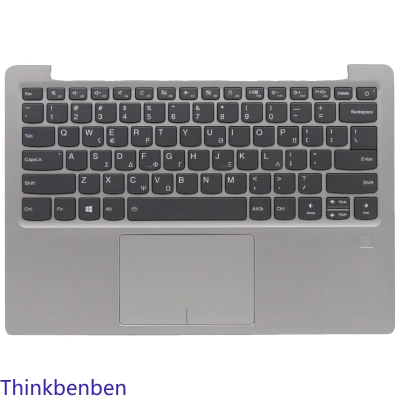 

GR Greek Keyboard Platinum Upper Case Palmrest Shell Cover For Lenovo Ideapad 720S -13 13IKB 13ARR Laptop 5CB0Q59375