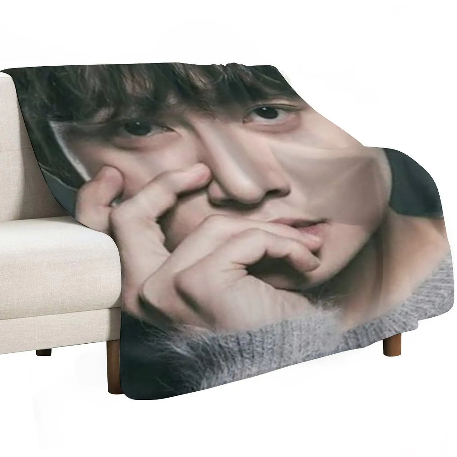 Ji Chang Wook Throw Blanket Soft Comfort Blanket for Reading Watching TV