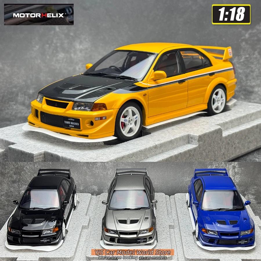 Motorhelix MH  1:18 Lancer Evolution VI GSR T.M.E （6.5 Car model Sports  Static model Birthday present