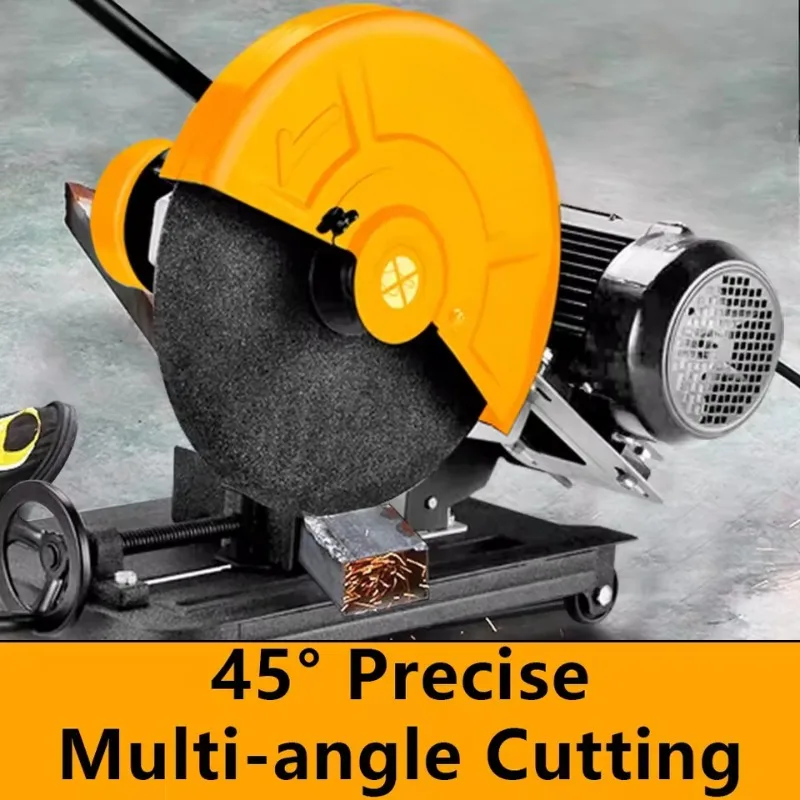 Electric Abrasive Cut Off Machine 4KW Heavy Duty Section Bandsaw For Metal Steel Pipe Angle Iron Cutting