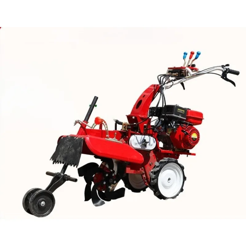 New micro-tiller small agricultural ridge turning soil trenching artifact deep trench orchard soil cultivation