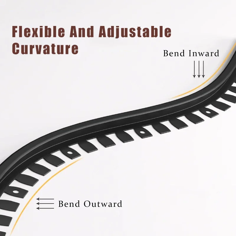 Bendable ขอบอลูมิเนียมแถบแถบผนังชั้น Anti-Collision Protector ฝาครอบบันไดแพลตฟอร์มเวที Wallboard EDGE ซีลบาร์