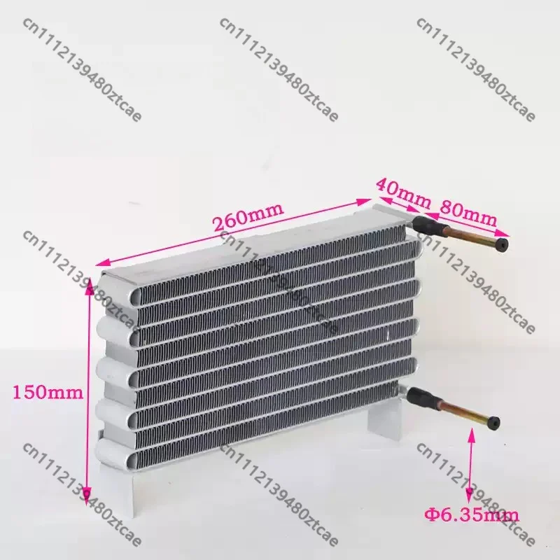 Dual‑Fan Micro‑Channel Air‑Cooled Condenser, Mini Compact Heatsink, High Heat Dissipation Small Size