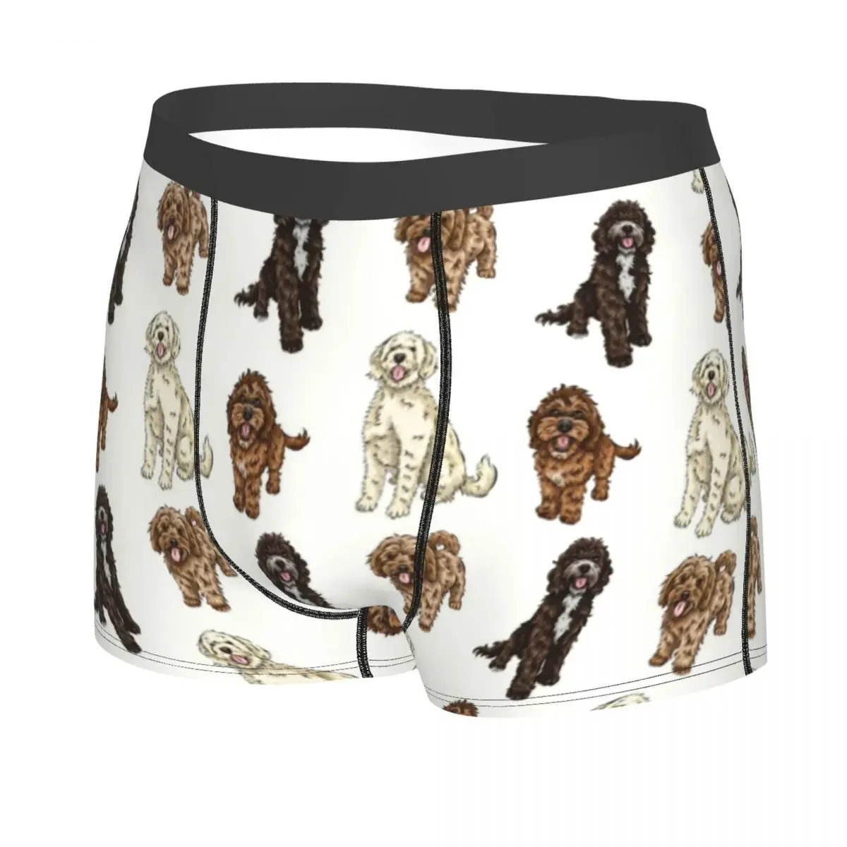 Male Sexy Poodle Cross Collection Underwear Labradoodle Sproodle Boxer Briefs Soft Shorts Panties Underpants