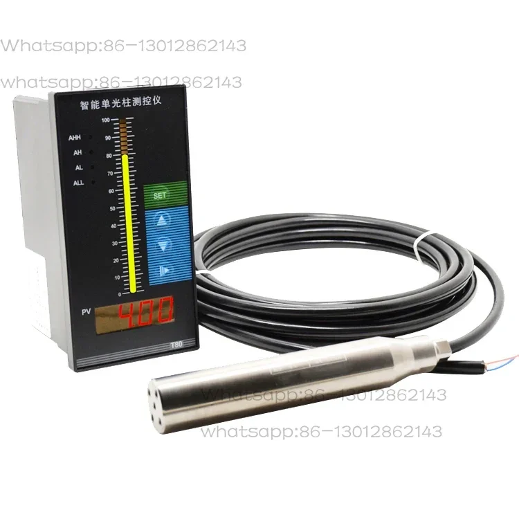 New 1pcs   Liquid level transmitter with temperature probe, oil tank level indicator