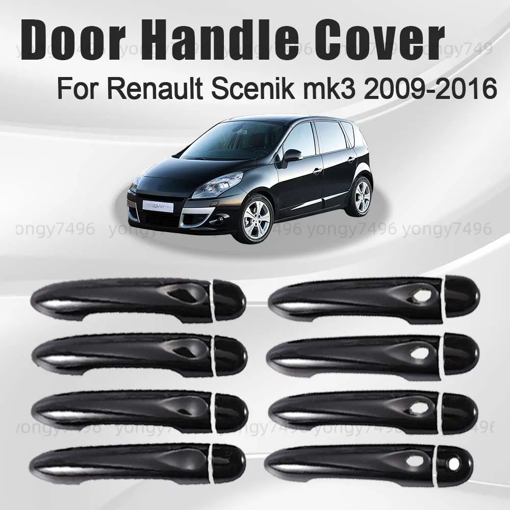 

Car Upgrade Black Door Handle Cover For Renault Scenik Mk3 2009 2010 2011 2012 2013 2014 2015 2016 Cars Accessories Stickers