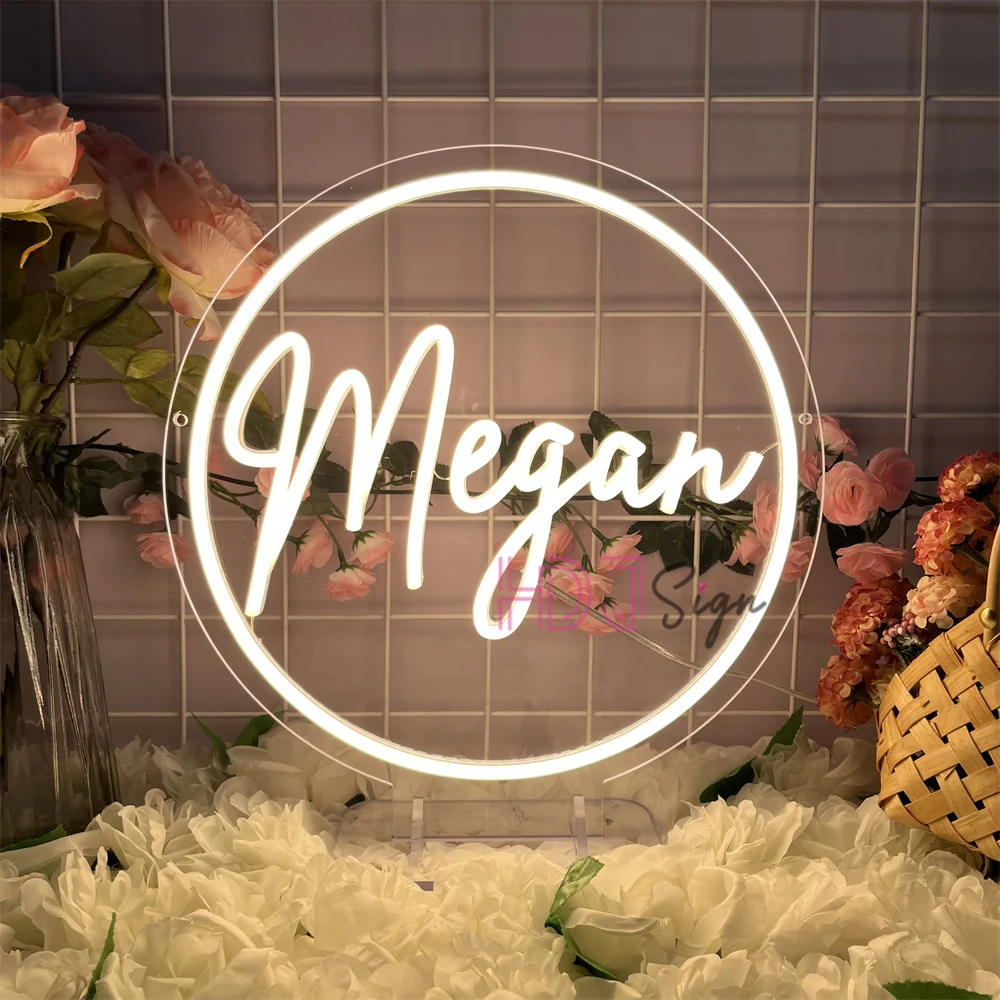 

Megan светодиодная неоновая вывеска для комнаты, настенного бара, кафе, паба, декор, бизнес-неоновые огни, вывески для украшения ресторана, бара, стола, ночника