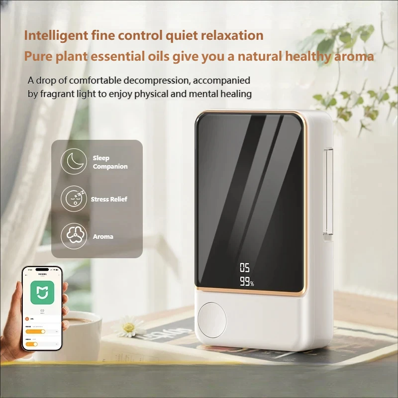 Oil Aromatherapy Diffuser Air Purifying Fragrance Machine Wall-mounted Humidifier Toilet Deodorization Colorful Night Light
