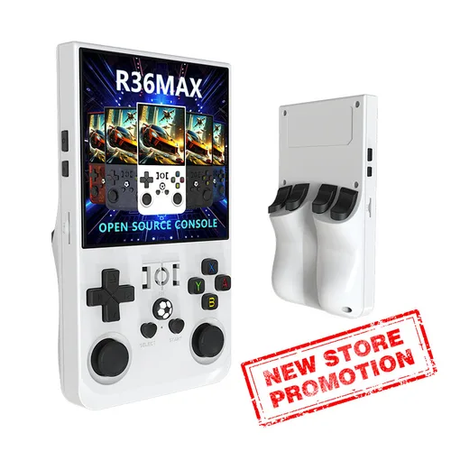 Imagen 1 del producto Consola de juegos portátil Retro, sistema Linux, pantalla IPS de 4,0 pulgadas, reproductor de vídeo portátil R36MAX de código abierto, regalo para niños