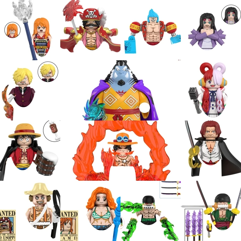 

Latest version Building Blocks Japan Anime Bricks Dolls Mini Action Toy Figures Assemble Blocks Children Gifts