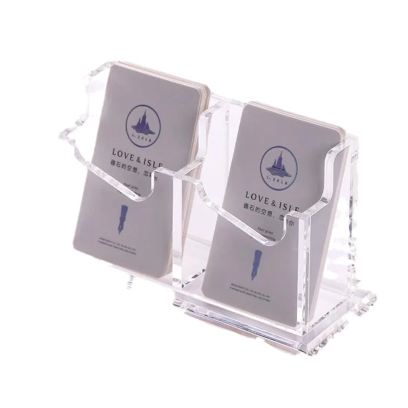 

Desktop Multi-cell Business Card Holder Acrylic Thickened Business Card Holder Multistyle Pure Handmade Business Card Case