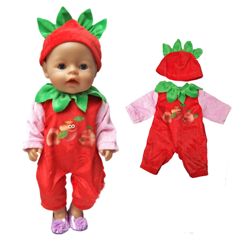 Doll Unicorn Romper Clothes for 40cm 43cm Born Baby Doll Wear Sets for 18 Inch Doll Coat Accessories Toys Wear