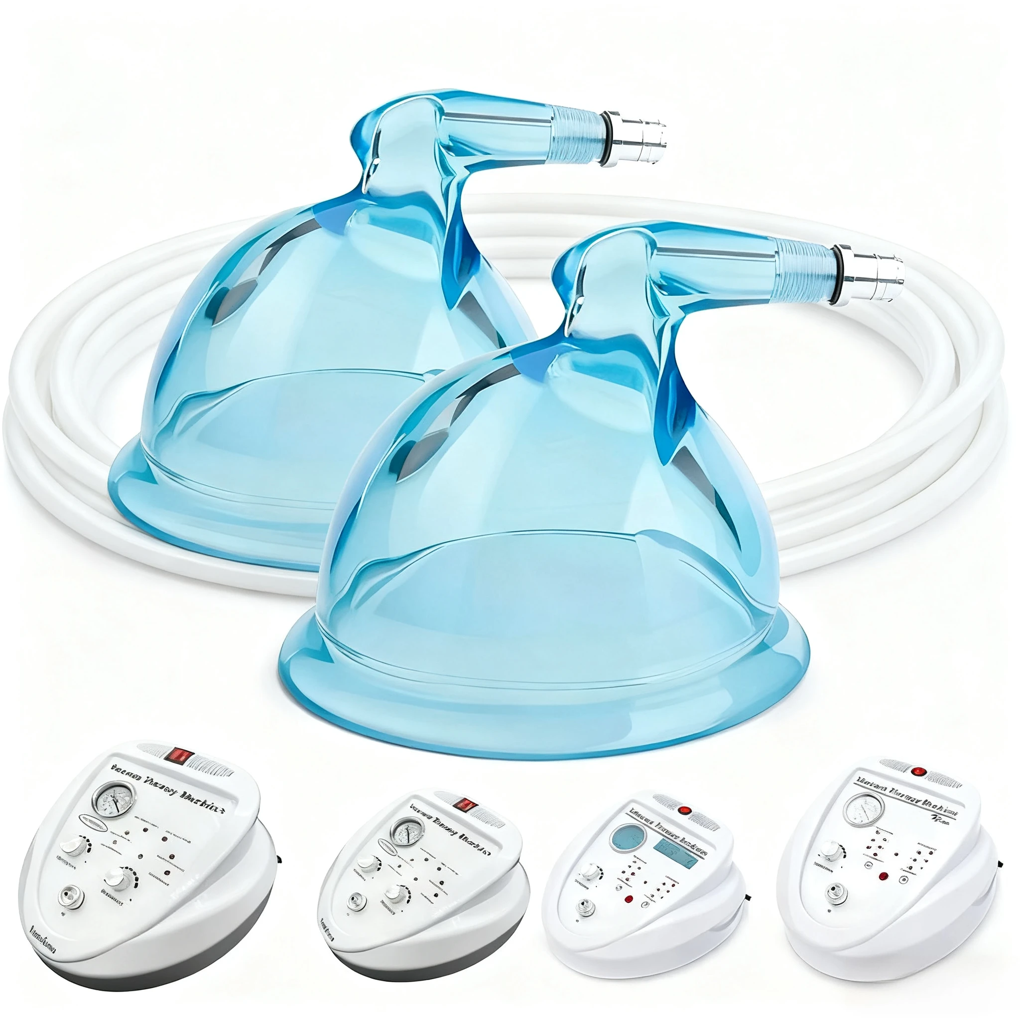 2PCS Empty Therapy Buttocks Lifting Cup Lymphatic Drainage Breast Enhancement Suction Cup Beauty Instrument AccessoriesColombian