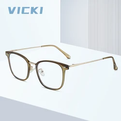 VICKI 2024 New Men's Anti-blue Tr90 Women's Frame Advanced Sense Can Be Customized Prescription Multi-focus Glasses HM878