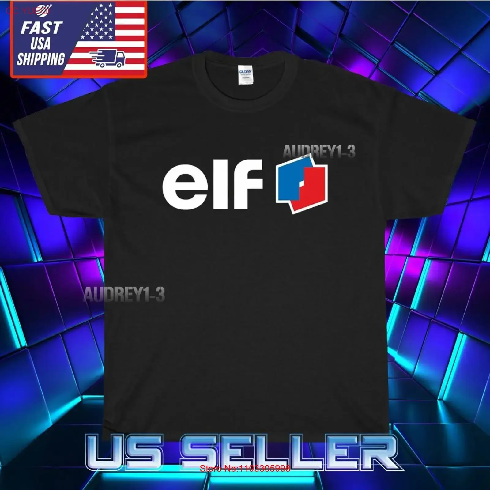 NOUVEAU T-SHIRT ELF OIL POUR HOMME AVEC LOGO UNISEXE DRÔLE AMÉRICAIN USA TAILLES S À 5XL VINTAGE DÉCHIRÉ RESPIRANT GRAPHIQUE EXTENSIBLE